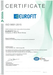 Certificato ISO 9001:2008